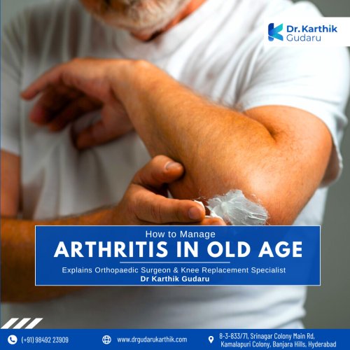 Dr Karthik Gudaru, a leading orthopaedic doctor and surgeon for arthritis treatment in Hyderabad, Telangana.