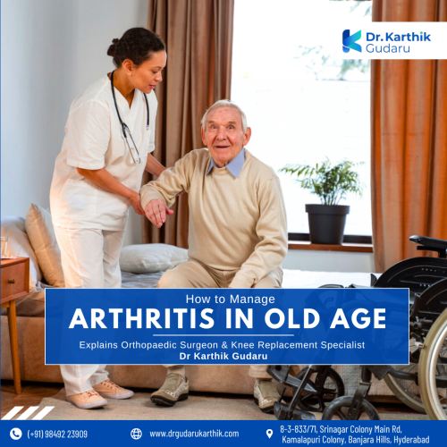 Dr Karthik Gudaru, a leading orthopaedic doctor and surgeon for arthritis treatment in Hyderabad, Telangana.