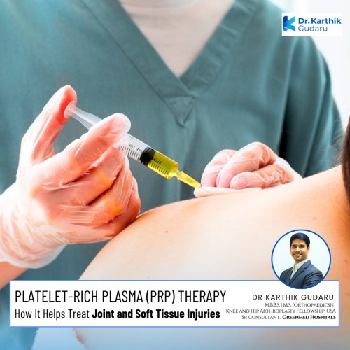 Platelet Rich Plasma Therapy for Joint injury in Telangana Dr Karthik Gudaru