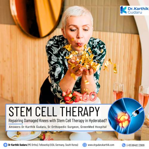 Dr Karthik Gudaru orthopedic surgeon for stem cell therapy in Hyderabad Telangana
