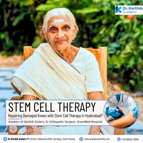 Dr Karthik Gudaru orthopedic surgeon for stem cell therapy in Hyderabad Telangana