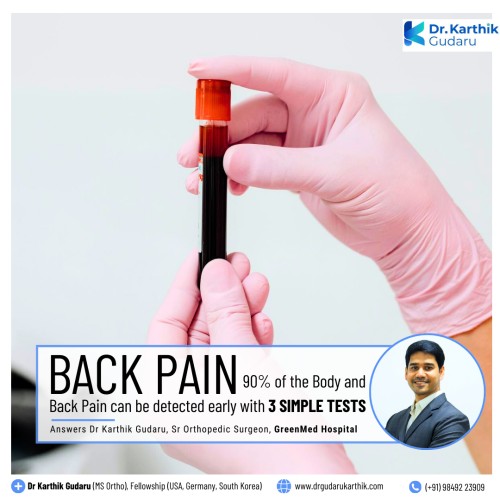 back pain best orthopedic surgeon Dr Karthik Gudaru in Hyderabad