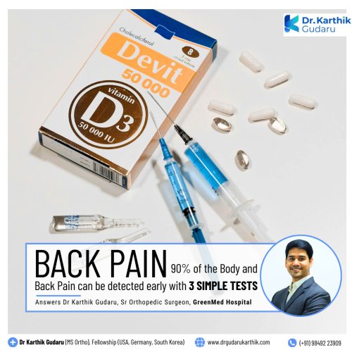 back pain best orthopedic surgeon Dr Karthik Gudaru in Hyderabad