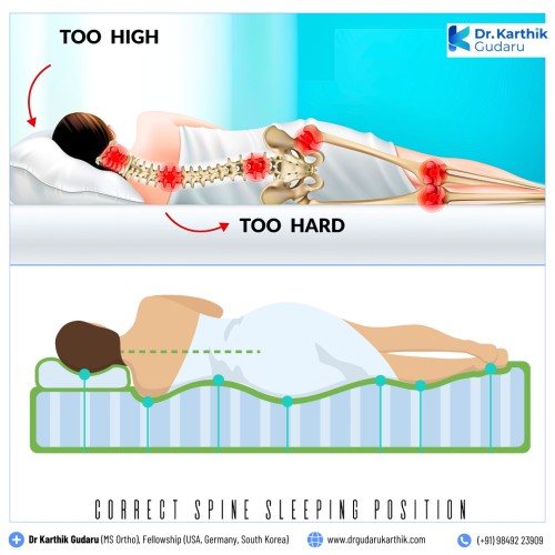 How to Select the Best Pillow answers Dr Karthik Gudaru orthopedic doctor Hyderabad
