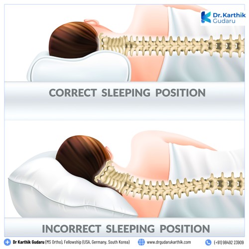 How to Select the Best Pillow answers Dr Karthik Gudaru orthopedic doctor Hyderabad