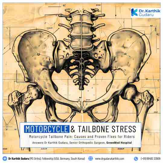 Dr Karthik Gudaru - Tailbone Pain Riding Motorcycle Treatment in Hyderabad