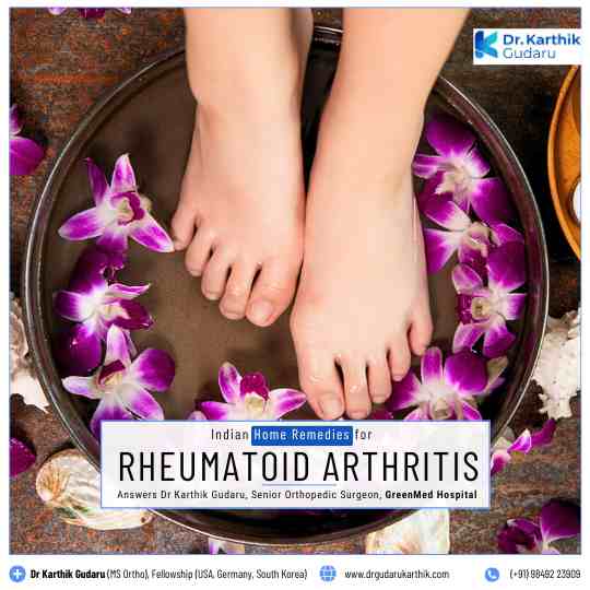 Indian Home Remedies for Rheumatoid Arthritis suggest Dr Karthik Gudaru