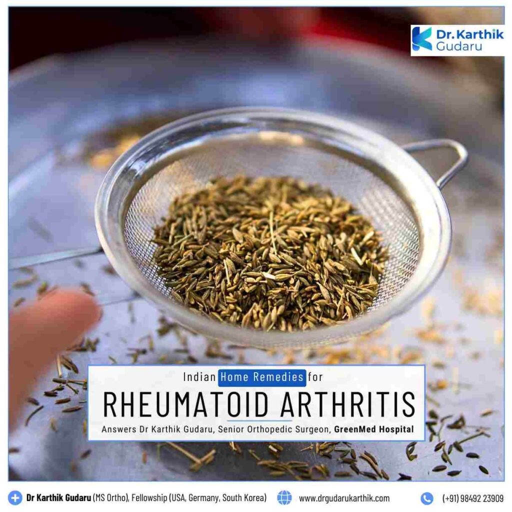 Indian Home Remedies for Rheumatoid Arthritis suggest Dr Karthik Gudaru