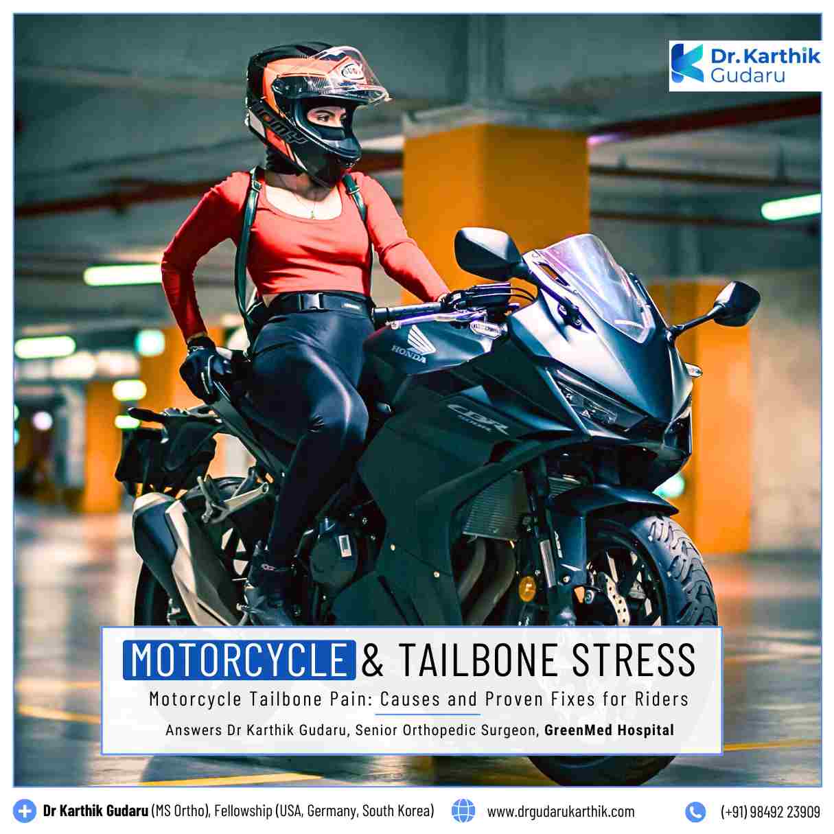 Tailbone Stress While Riding Motorcycle