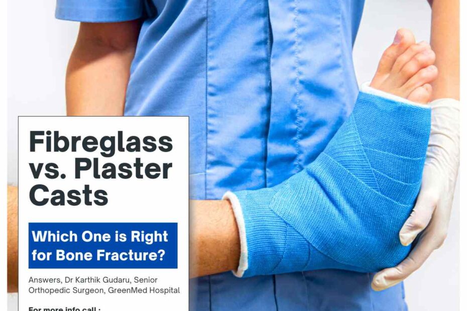 Fiberglass or Plaster Cast for bone Fracture Orthopedic insight