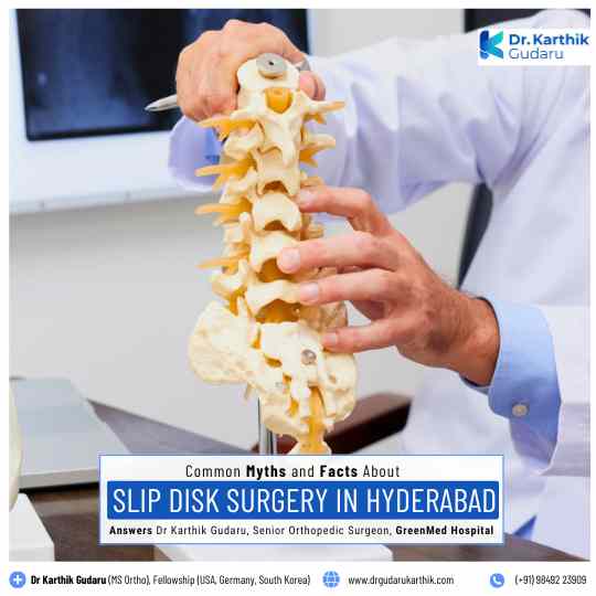 Slip Disk Surgery in Hyderabad by orthopedic Surgeon Dr Karthik Gudaru