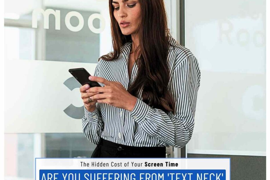 Text Neck neck pain smartphone Orthopedic doctor Dr Karthik Gudaru