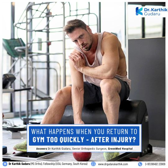 Gym injury insight by top orhopedic joint surgeon dr karthik gudaru