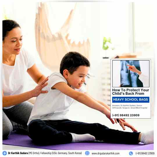 Heavy School Bags Backpain Pediatric Orthopedic Surgeon Dr Karthik Gudaru