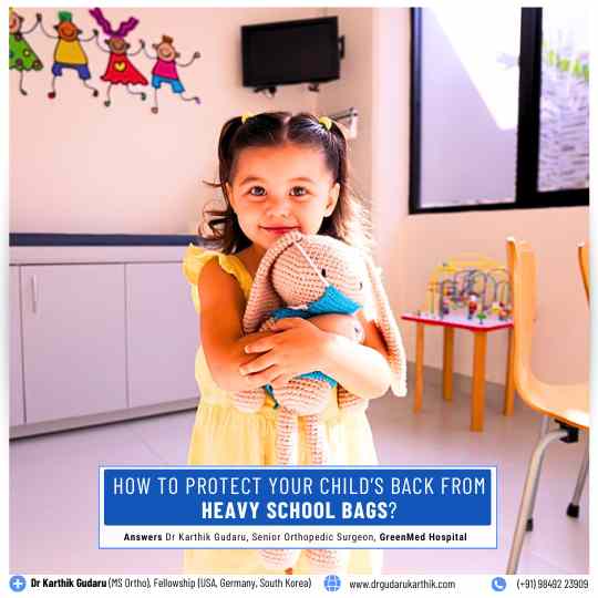 Heavy School Bags Backpain Pediatric Orthopedic Surgeon Dr Karthik Gudaru