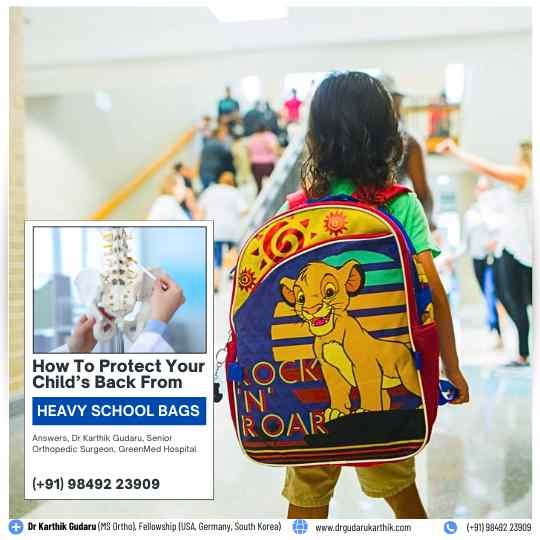 Heavy School Bags Backpain Pediatric Orthopedic Surgeon Dr Karthik Gudaru