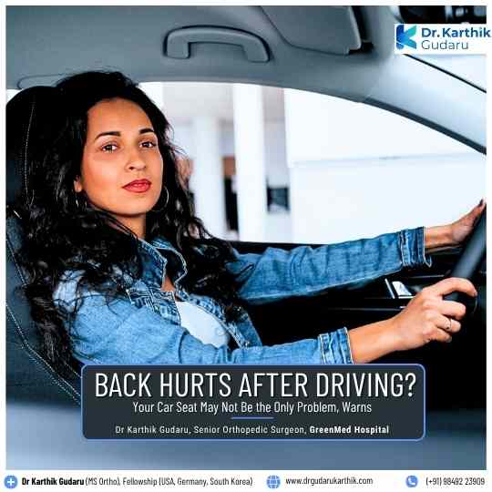 How To Avoid Back Pain During Car Driving answers Dr Karthik Gudaru