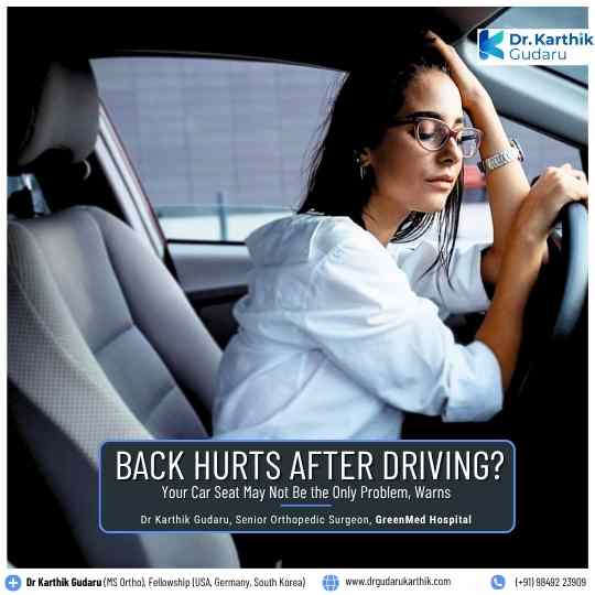 How To Avoid Back Pain During Car Driving answers Dr Karthik Gudaru