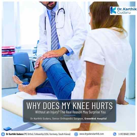 Knee pain treatment orthopaedic doctor Dr Karthik Gudaru
