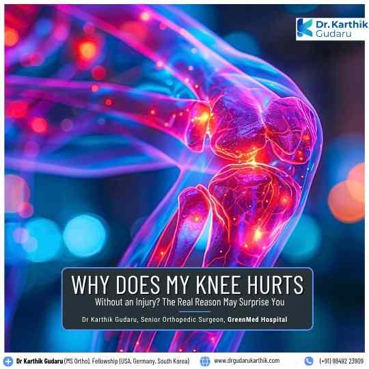 Knee pain treatment orthopedic doctor Dr Karthik Gudaru